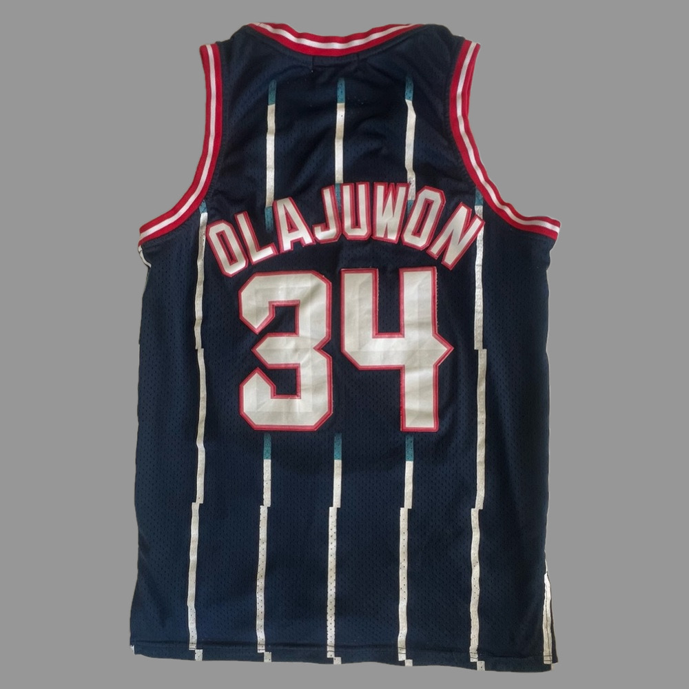 Hakeem Olajuwon Houston Rockets 96-97 Vintage Mitchell & Ness Basketball Jersey